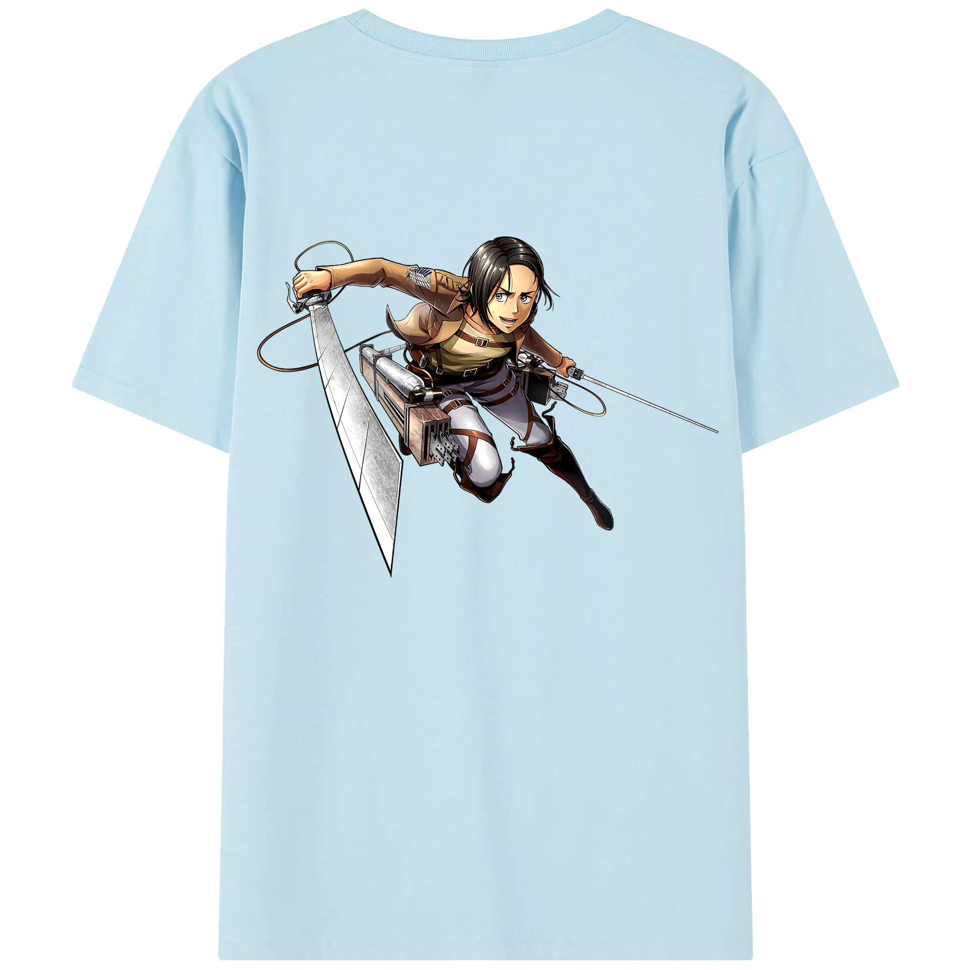 （画像用） 進撃の巨人 Attack on Titan 綿100％半袖Tシャツ（背面プリント）